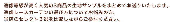 遮像レース３点セット